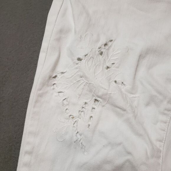 Makers of True Originals White Ankle Cropped Jeans Size 27 - Picture 6 of 13